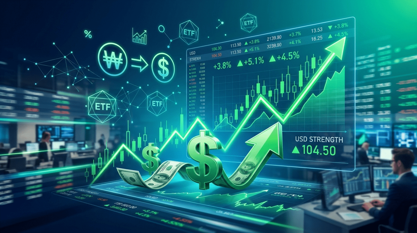 고환율에 달러선물 ETF 강세…환노출형 美 ETF도 앞섰다