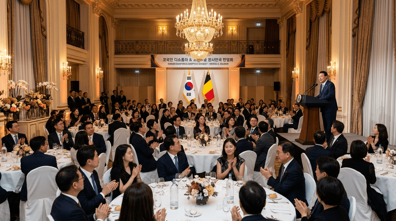 李 대통령 “벨기에 교민 간담회 처음이라니 놀랍다”