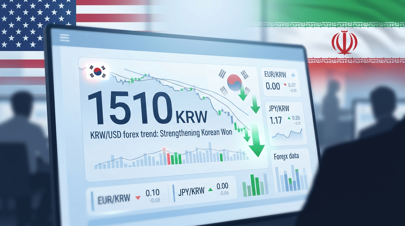 미·이란 합의 근접…원·달러 환율 1510원대 하락 출발[외환브리핑]