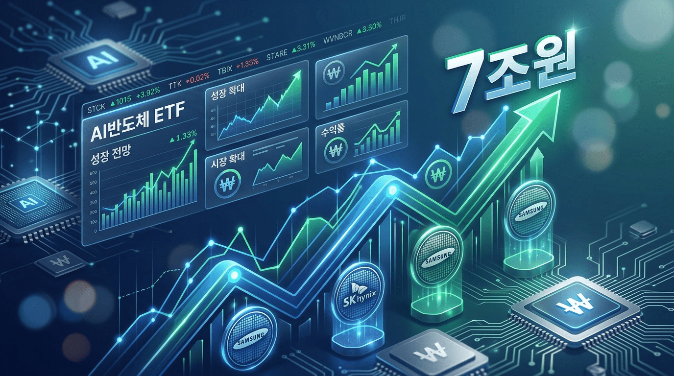 신한운용 AI반도체TOP2플러스 ETF, 순자산 7조 돌파…반도체 ETF 3위