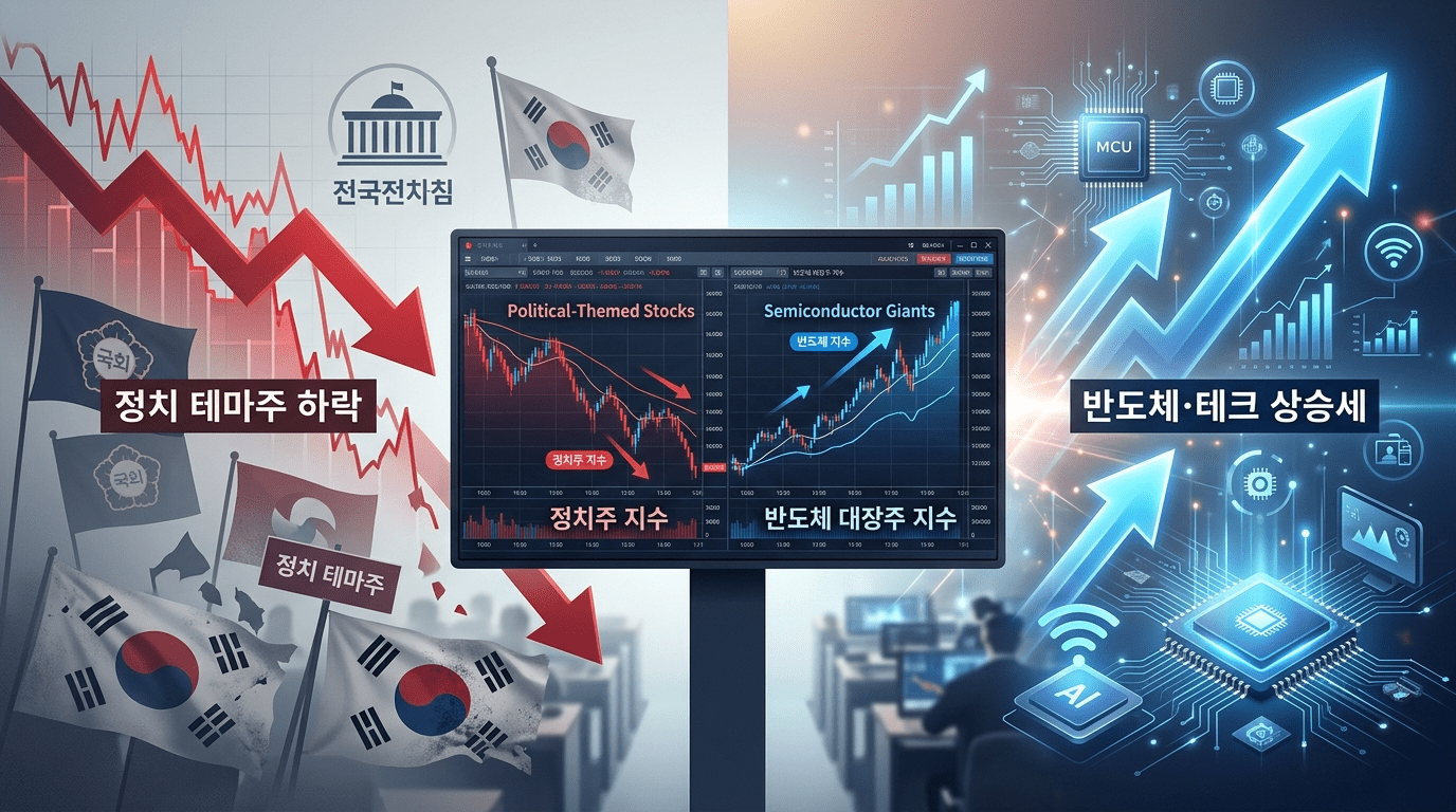 “선거 테마주? 삼전닉스나 더 사라”…깐부株 앞에 존재감 실종 -