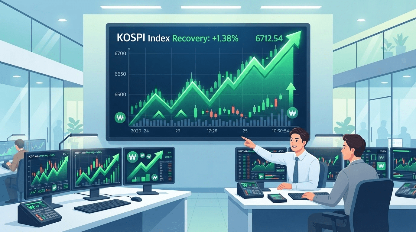 개인投資家 매수세에 코스피 6700선 회복
