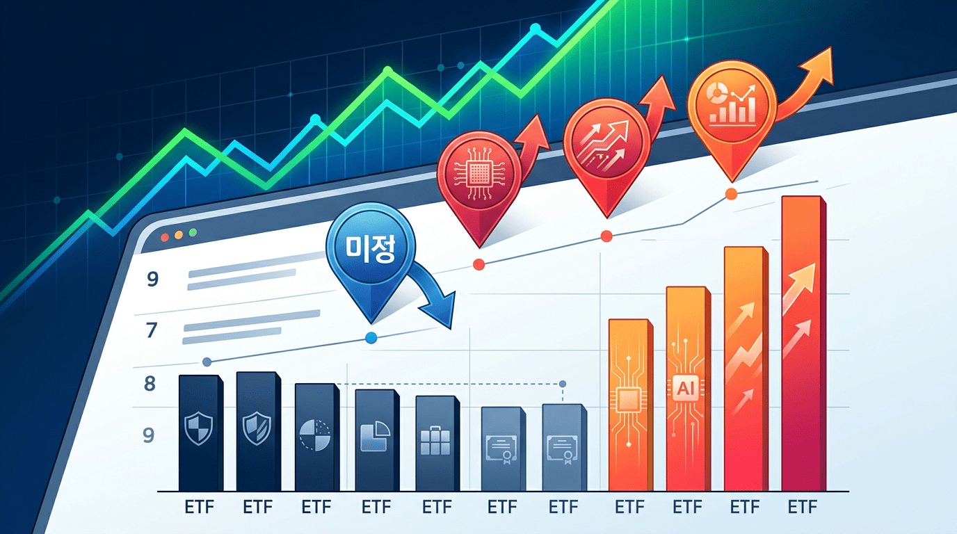 [ETF 순위 분석] 상승장에서도 변동성 대응에 집중한 키움, 9위로 내려앉다