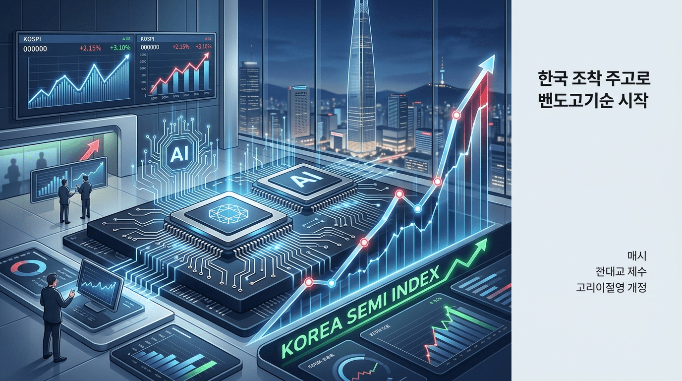 반도체 힘에 시장이 들썩… 시가총액 4500조 원 불어나고 삼성·에스케이하이닉스 56% 급등