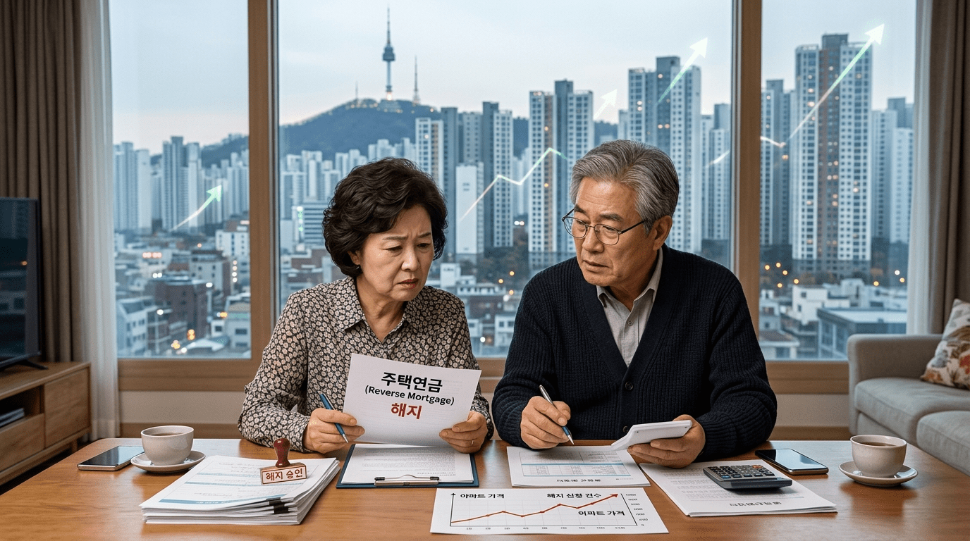 집값 상승이 예상돼도 일억 오천만 원을 반환하면서까지 주택연금을 해지한 사례가 최근 사 년 사이 가장 많이 늘었다