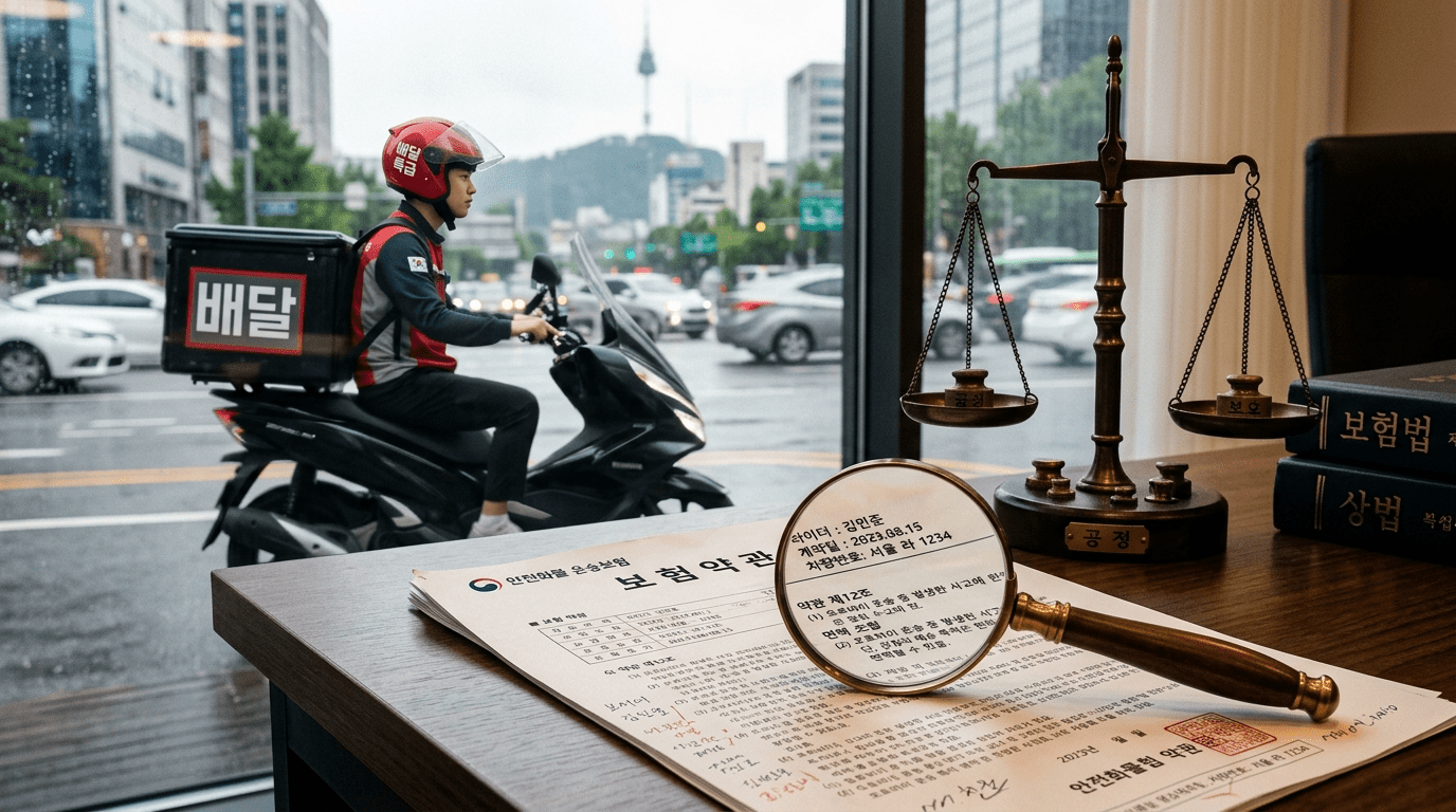 배달 일하던 젊은이 교통사고 발생 → 부모님 자동차보험 특약으로 보상 받을 수 있을까?