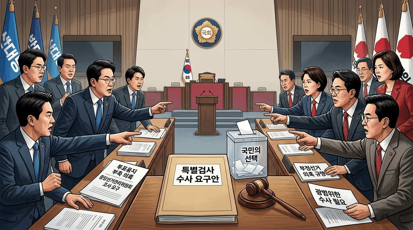 특검 추천부터 이견…與는 관리 부실, 野는 선거부정 겨냥