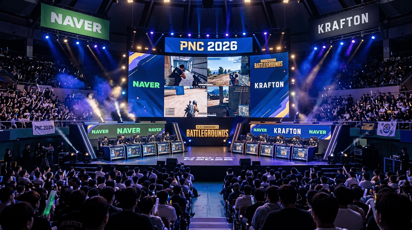 크래프톤·네이버, '배그' e스포츠 생태계 확장 위해 맞손…'PNC 2026'부터 본격 협업