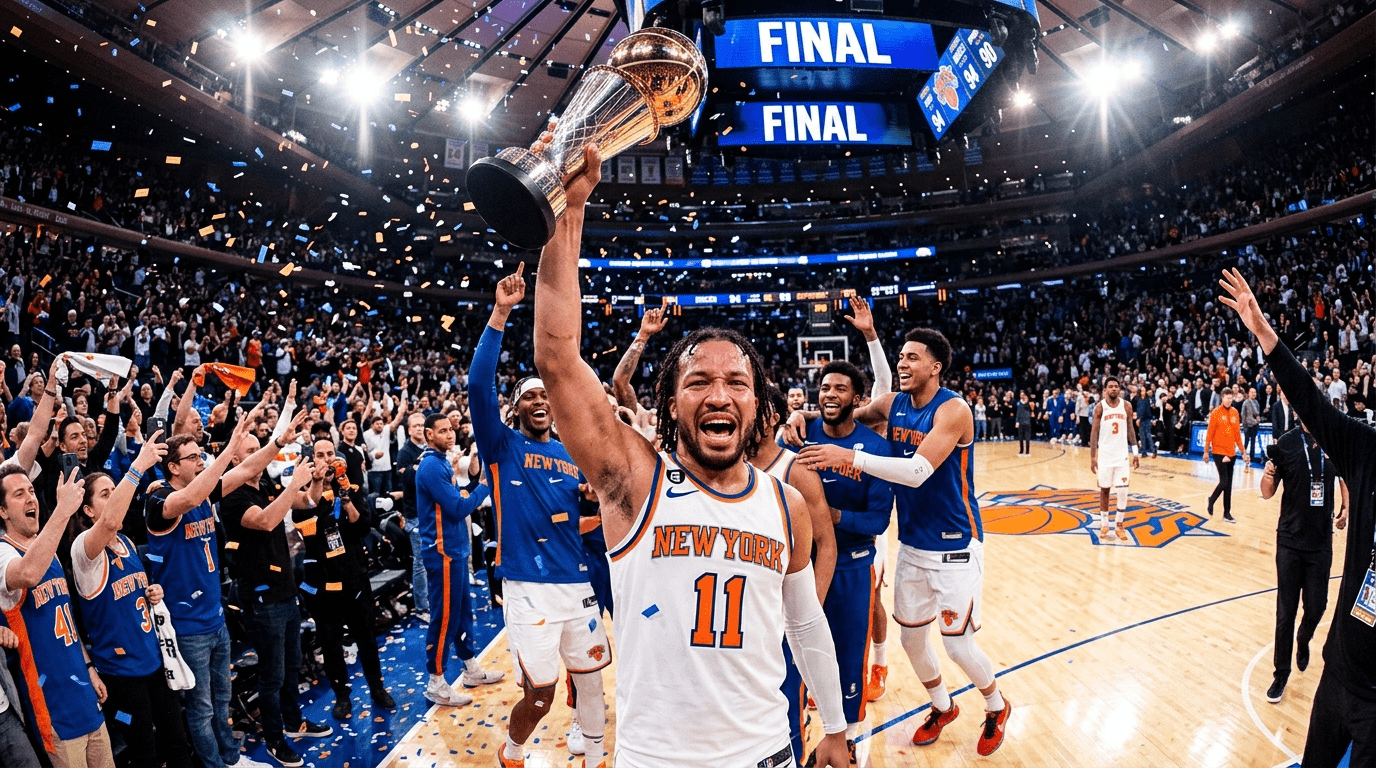 53년 기다림 끝났다…'브런슨 45점' 뉴욕 닉스 NBA 정상 등극