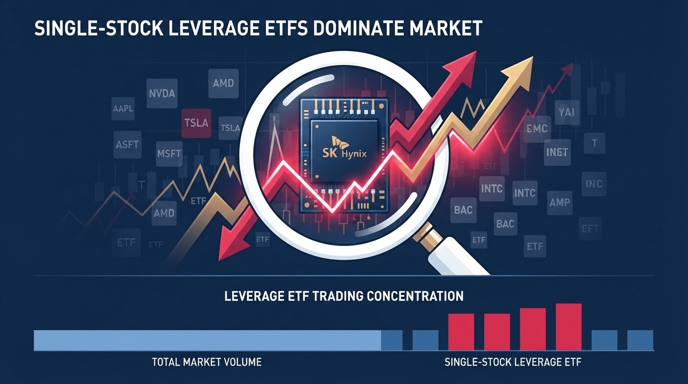 레버리지 ETF, 거래대금 톱10 절반 잠식…시장 지배력 눈부시다