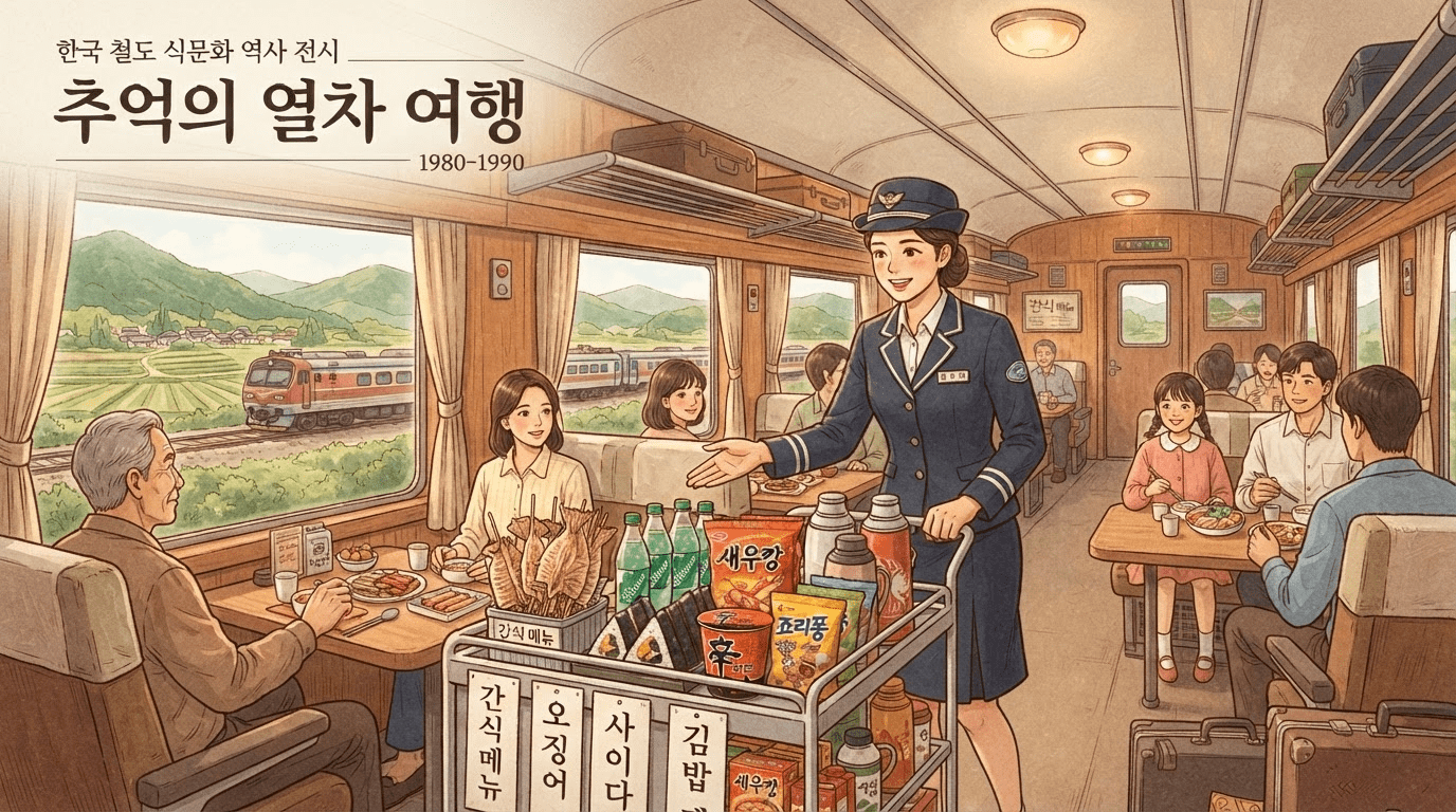 한국철도 박물관 신규 기획 '이동하는 밥상' 전시