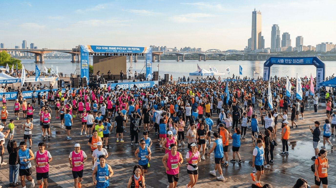 한강공원을 뜨겁게 달군 '2026 버닝런'…다섯천 러너의 신나는 질주