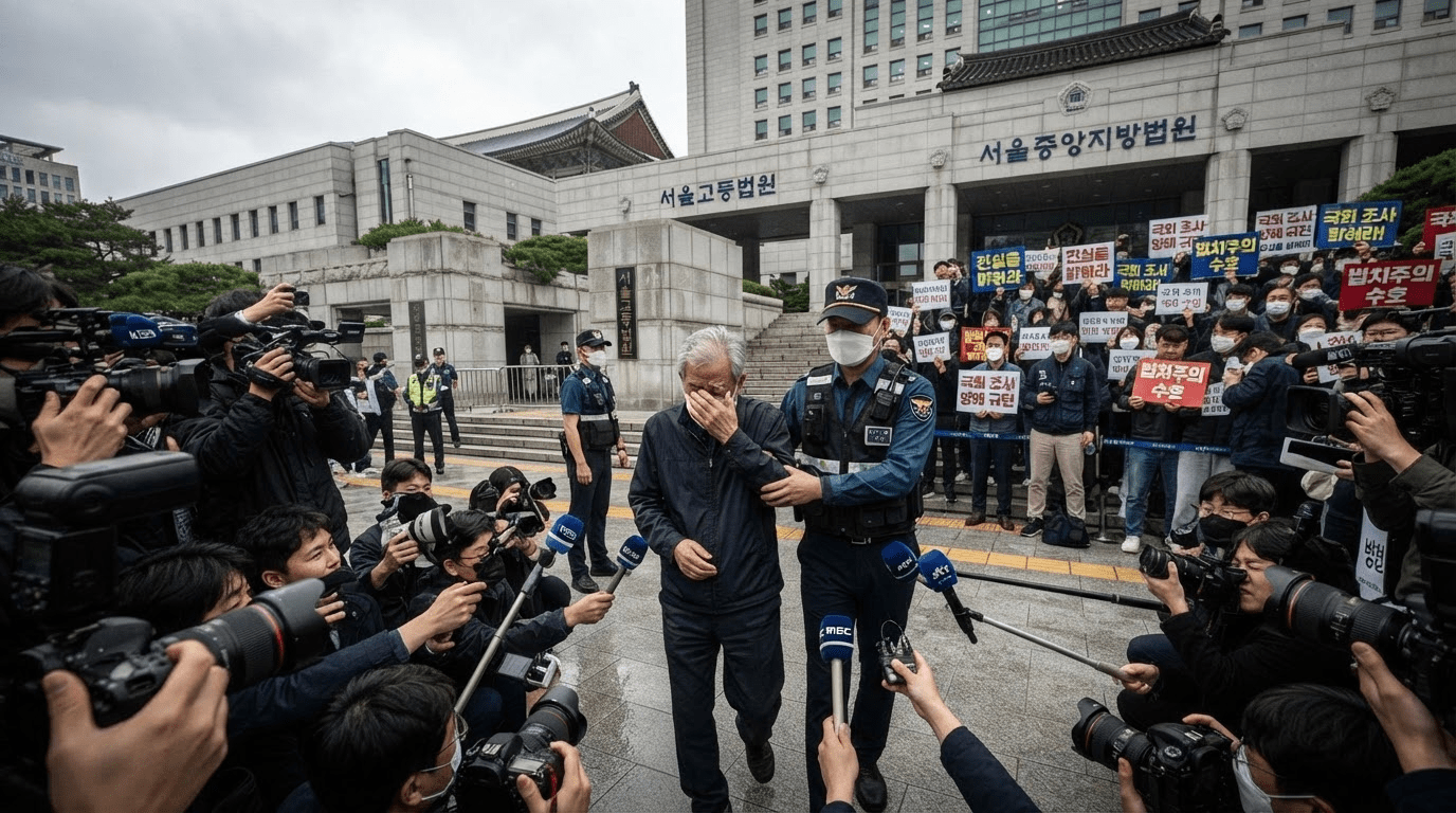 잠실 봉쇄 시위 가담 60대 체포 … 국조특위 현장조사 진입 방해 혐의로 두 번째 피의자 신병 확보